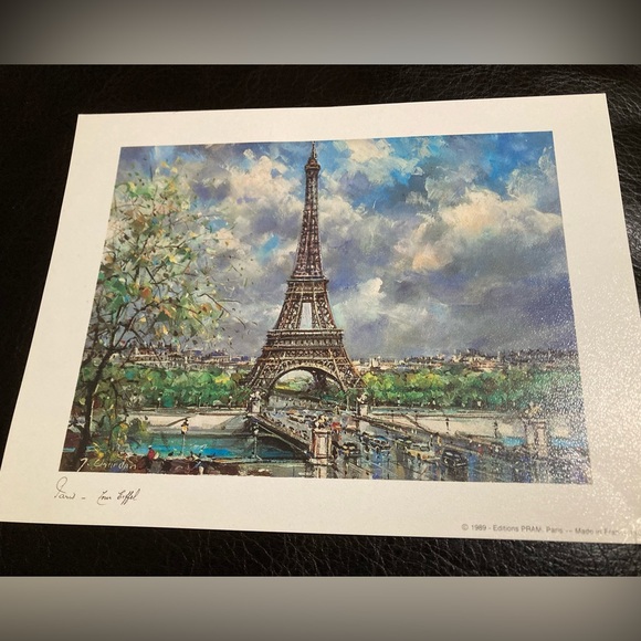 Pair of signed Jacques Chardon lithographs from Paris 1980 - Picture 3 of 6